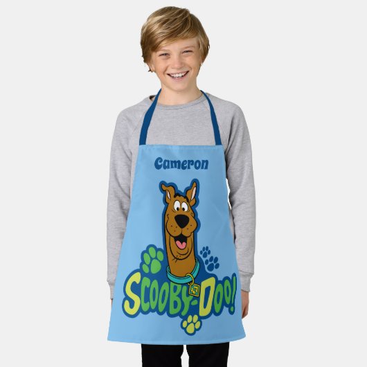 Scooby-Doo Paw Print Character Badge Schürze (Getragen)