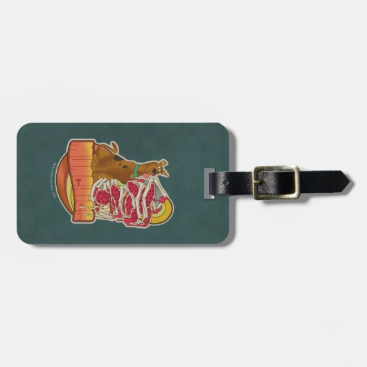 Scooby-Doo | Pile of Pizza "Munchies" Graphic Gepäckanhänger (Vorderseite horizontal)