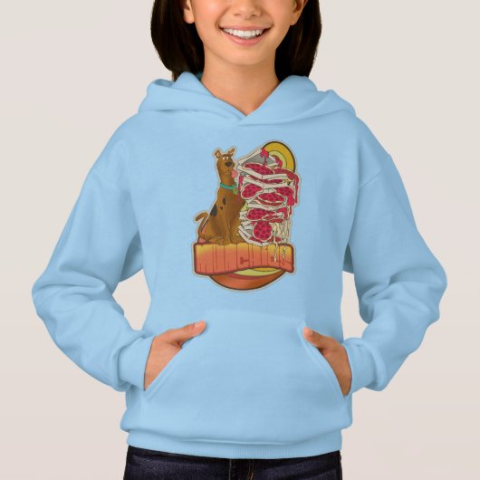 Scooby-Doo | Pile of Pizza "Munchies" Graphic Hoodie (Vorderseite)