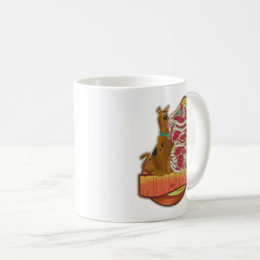 Scooby-Doo | Pile of Pizza "Munchies" Graphic Kaffeetasse (VorderseiteRechts)
