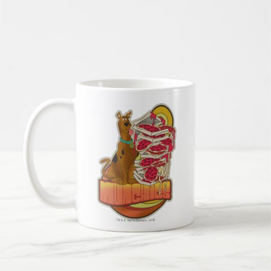 Scooby-Doo | Pile of Pizza "Munchies" Graphic Kaffeetasse (Links)