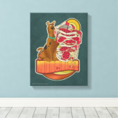 Scooby-Doo | Pile of Pizza "Munchies" Graphic Leinwanddruck (Insitu (Holzboden))
