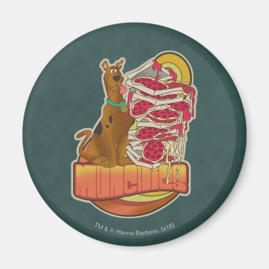 Scooby-Doo | Pile of Pizza "Munchies" Graphic Magnet (Vorne)