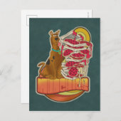 Scooby-Doo | Pile of Pizza "Munchies" Graphic Postkarte (Vorne/Hinten)