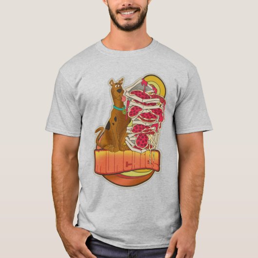 Scooby-Doo | Pile of Pizza "Munchies" Graphic T-Shirt (Vorderseite)