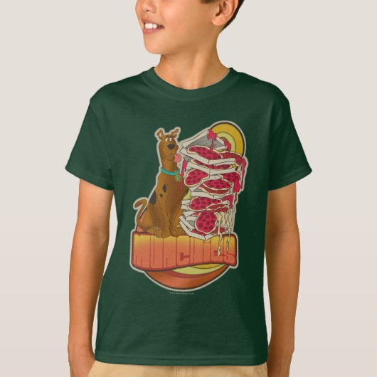Scooby-Doo | Pile of Pizza "Munchies" Graphic T-Shirt (Vorderseite)
