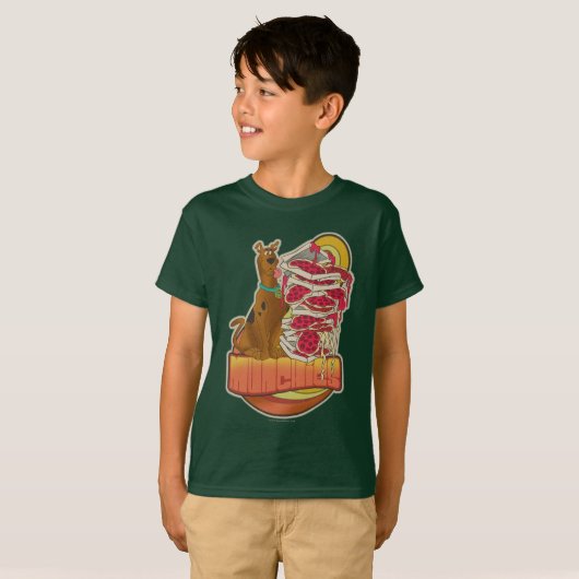 Scooby-Doo | Pile of Pizza "Munchies" Graphic T-Shirt (Vorne ganz)