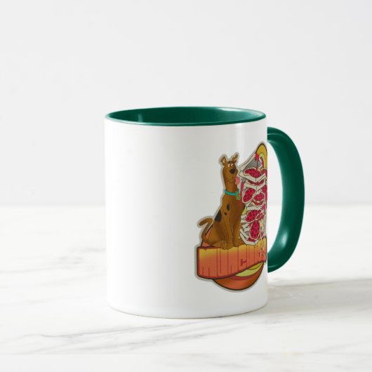 Scooby-Doo | Pile of Pizza "Munchies" Graphic Tasse (VorderseiteRechts)