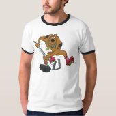 Scooby-Doo Playing Hockey T-Shirt (Vorderseite)