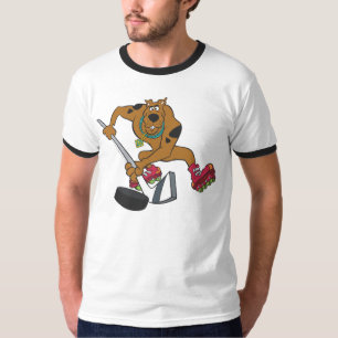Scooby-Doo Playing Hockey T-Shirt