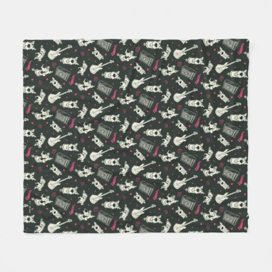 Scooby-Doo Punk Gitarre und Amp Muster Fleecedecke (Vorderseite (Horizontal))