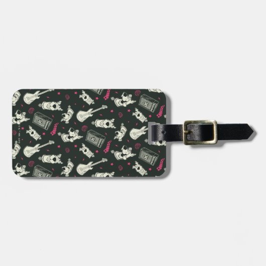 Scooby-Doo Punk Gitarre und Amp Muster Gepäckanhänger (Vorderseite horizontal)