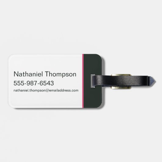 Scooby-Doo Punk Gitarre und Amp Muster Gepäckanhänger (Rückseite horizontal)