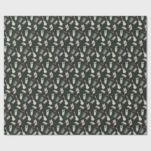 Scooby-Doo Punk Gitarre und Amp Muster Geschenkpapier (Flach)