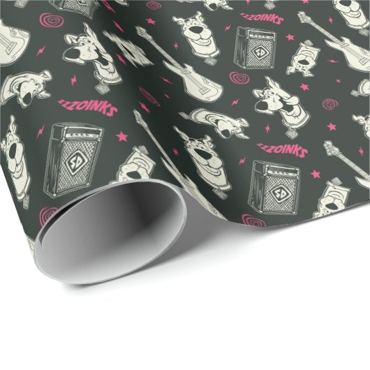 Scooby-Doo Punk Gitarre und Amp Muster Geschenkpapier (Rolleneckpunkt)