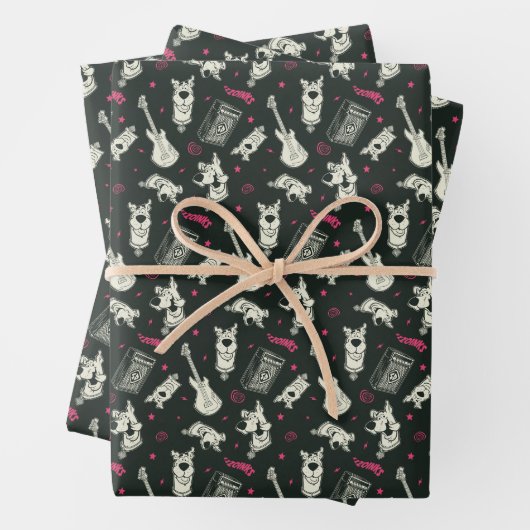 Scooby-Doo Punk Gitarre und Amp Muster Geschenkpapier Set (Beispiel)