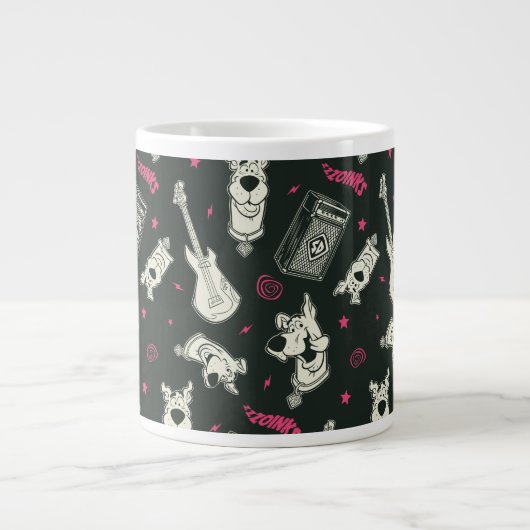 Scooby-Doo Punk Gitarre und Amp Muster Jumbo-Tasse (Vorderseite)