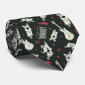 Scooby-Doo Punk Gitarre und Amp Muster Krawatte (Gerollt)