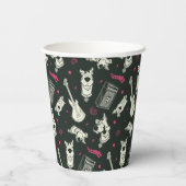 Scooby-Doo Punk Gitarre und Amp Muster Pappbecher (Rückseite)