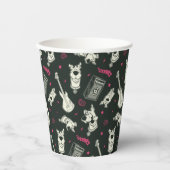 Scooby-Doo Punk Gitarre und Amp Muster Pappbecher (Vorderseite)