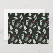 Scooby-Doo Punk Gitarre und Amp Muster Postkarte (Vorne/Hinten)