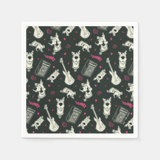 Scooby-Doo Punk Gitarre und Amp Muster Serviette