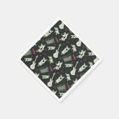 Scooby-Doo Punk Gitarre und Amp Muster Serviette (Ecke)