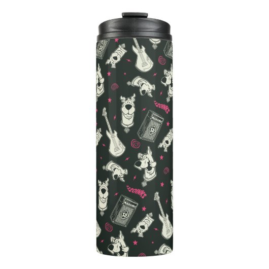 Scooby-Doo Punk Gitarre und Amp Muster Thermosbecher (Vorderseite)