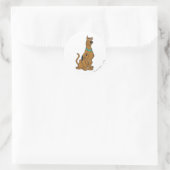 Scooby-Doo Puppy Eyes Runder Aufkleber (Tasche)