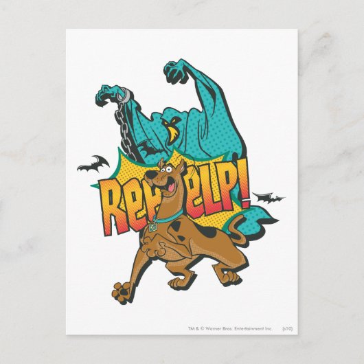 Scooby Doo "Reeeelp!" Postkarte (Vorderseite)