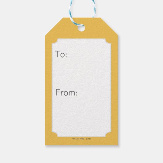 Scooby-Doo regte Gesicht auf Geschenkanhänger (Rückseite)