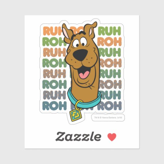 Scooby-Doo Ruh Roh Aufkleber (Blatt)