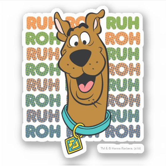 Scooby-Doo Ruh Roh Aufkleber (Vorderseite)