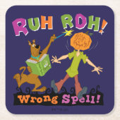 Scooby-Doo | Ruh Roh! Falscher Zauber! Rechteckiger Pappuntersetzer (Vorderseite)