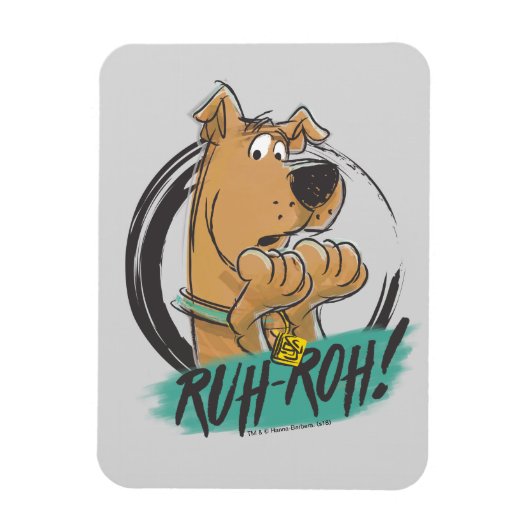 Scooby-Doo "Ruh Roh!" Marker Sketch Magnet (Vertikal)
