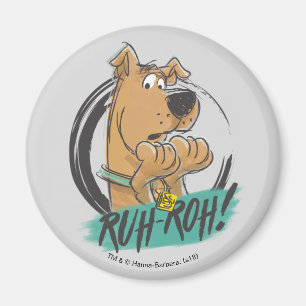 Scooby-Doo "Ruh Roh!" Markierungs-Skizze Magnet