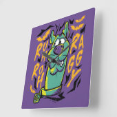 Scooby-Doo | Ruh Roh Raggy Quadratische Wanduhr (Winkel)