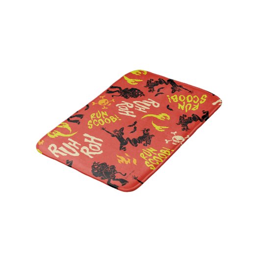 Scooby-Doo | Ruh Roh Run Scoob! Muster Badematte (Schrägansicht)