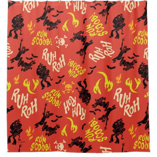 Scooby-Doo | Ruh Roh Run Scoob! Muster Duschvorhang (Vorderseite)