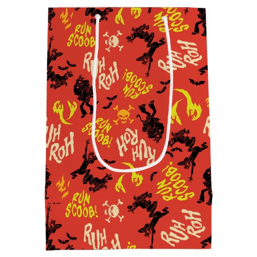 Scooby-Doo | Ruh Roh Run Scoob! Muster Mittlere Geschenktüte (Rückseite)
