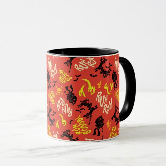 Scooby-Doo | Ruh Roh Run Scoob! Muster Tasse (VorderseiteRechts)