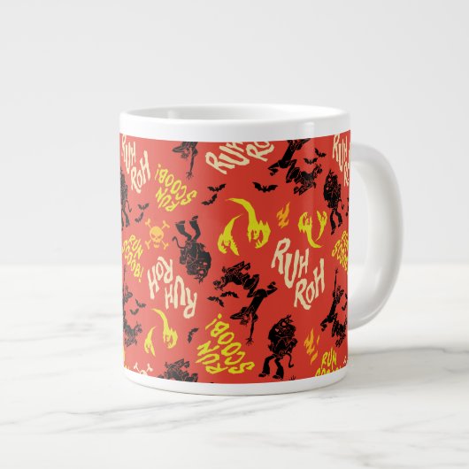 Scooby-Doo | Ruh Roh Run Scoob! Pattern Jumbo-Tasse (Vorderseite Rechts)
