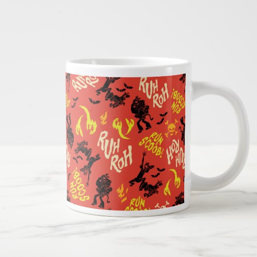 Scooby-Doo | Ruh Roh Run Scoob! Pattern Jumbo-Tasse (Rechts)