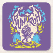 Scooby-Doo | Ruh Roh Scooby & Shaggy Rechteckiger Pappuntersetzer (Vorderseite)