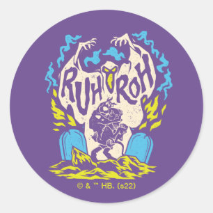 Scooby-Doo   Ruh Roh Scooby & Shaggy Runder Aufkleber