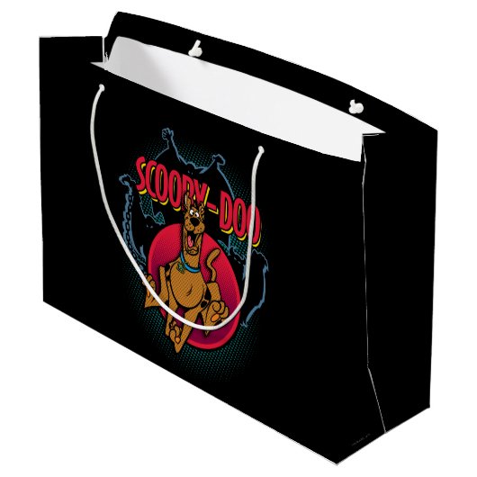 Scooby-Doo Running From Ghosts Graphic Große Geschenktüte (Rückseite Schrägansicht)