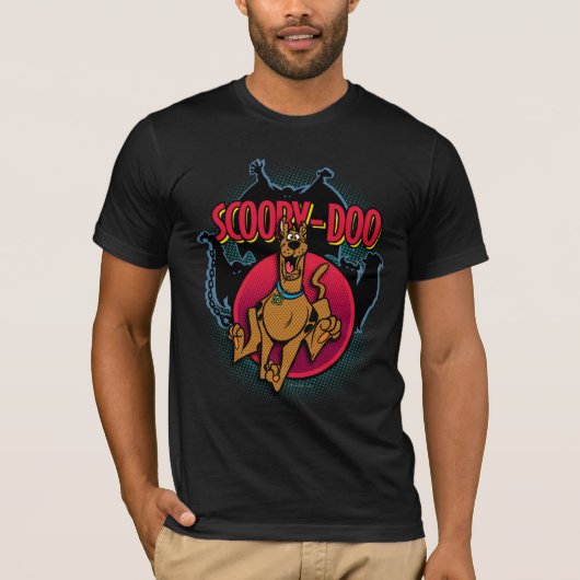 Scooby-Doo Running From Ghosts Graphic T-Shirt (Vorderseite)