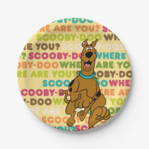 Scooby-Doo Running "Where Are You?" Pappteller