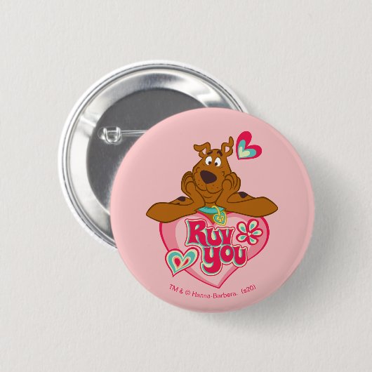 Scooby-Doo - Ruv You Button (Vorne & Hinten)