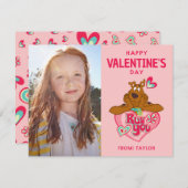 Scooby Doo Ruv You Valentine's Day Mitteilungskarte (Vorne/Hinten)